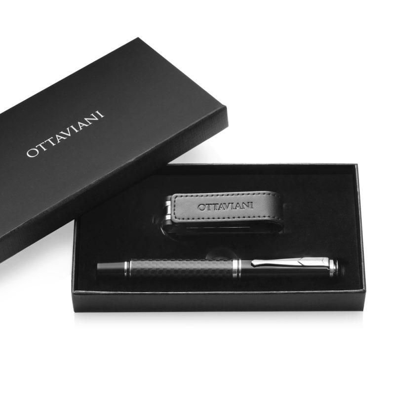Set Penna Roller P/Chiavi E Chiavetta Usb Ottaviani 84290