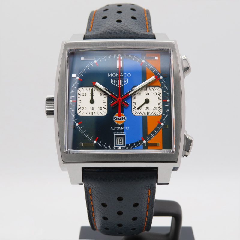 Orologio Tag Heuer  Monaco Gulf Unworn Full Set CAW211R.FC6401